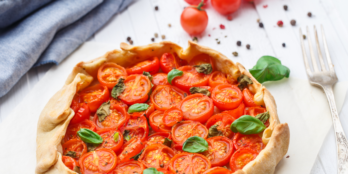 La recette de la tarte aux tomates cerise