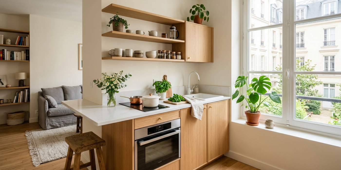Comment aménager une petite cuisine ? Nos idées pour optimiser chaque centimètre