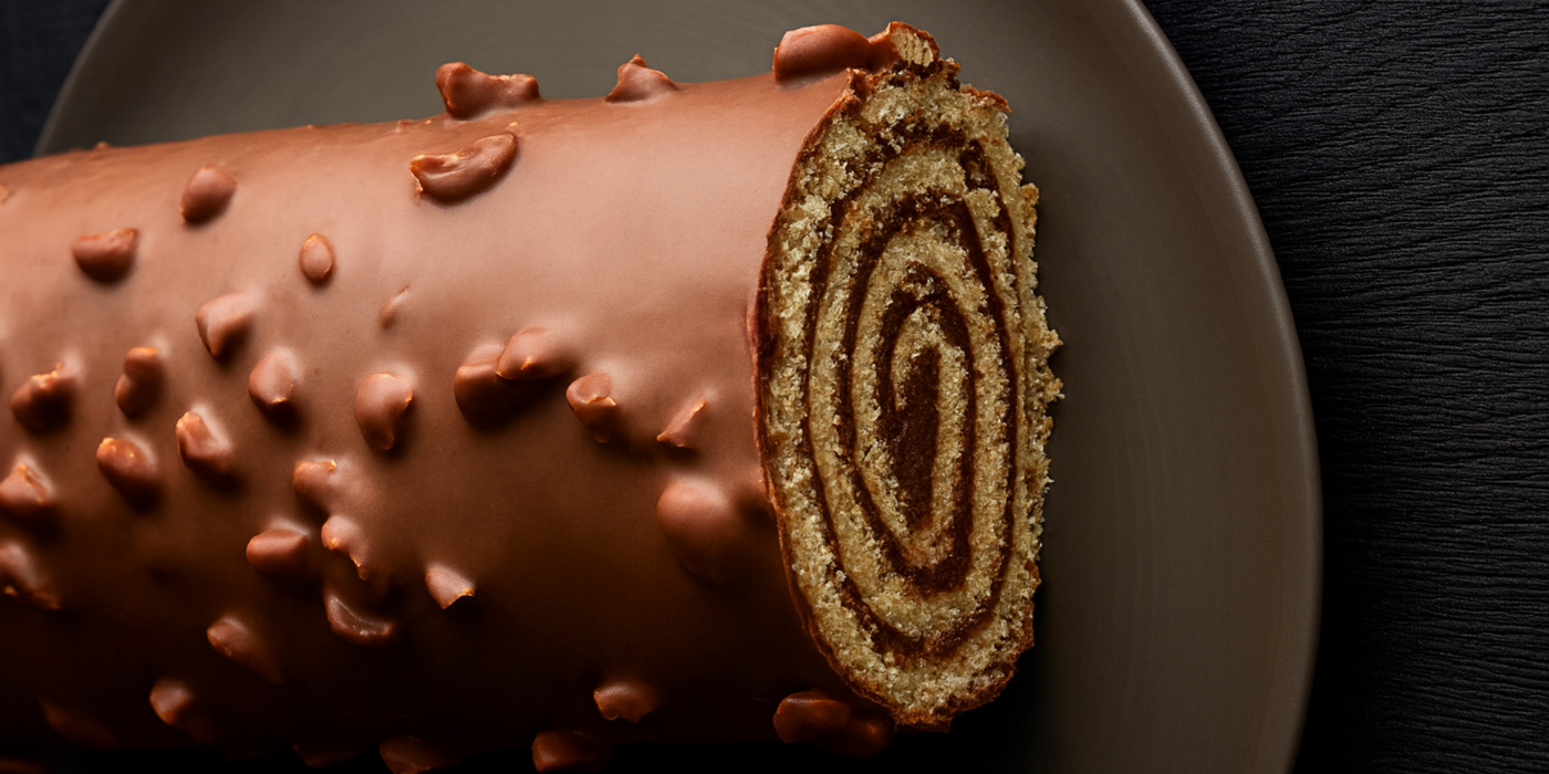 La bûche rocher noisette façon Cyril Lignac pour un Noël ultra gourmand