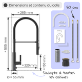 Robinet douchette Instmaier NOVA anthracite