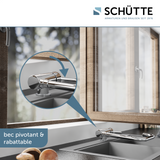 Robinet Rabattable Schütte WINDOW chromé