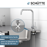 Robinet Rabattable Schütte WINDOW chromé