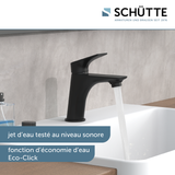 Robinet salle de bain Schütte BOSTON noir mat