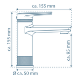 Robinet salle de bain Schütte LIVERPOOL chromé