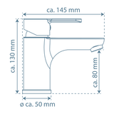 Robinet salle de bain Schütte DENVER noir mat