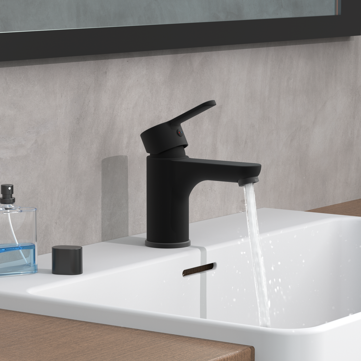 Robinet salle de bain Schütte DENVER noir mat
