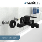 Mitigeur baignoire Schütte DENVER noir mat