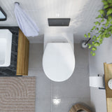 Abattant WC ovale en duroplast blanc avec frein de chute ALMA