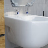 Abattant WC ovale en duroplast gris avec frein de chute ALMA
