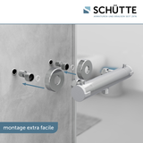 Mitigeur de douche thermostatique Schütte LONDON chromé