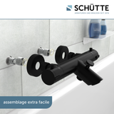 Mitigeur thermostatique de baignoire Schütte LONDON noir