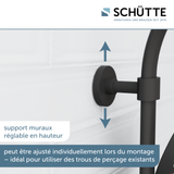 Colonne de douche Schütte MADURA FRESH noir mat