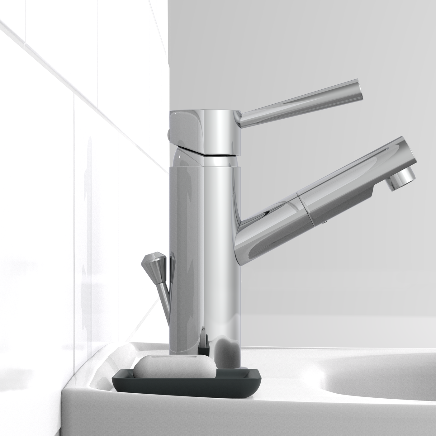 Robinet salle de bain bas à poser Schütte CORNWALL chromé