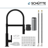 Robinet Douchette Schütte MIAMI noir mat