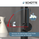 Robinet Douchette Schütte MIAMI noir mat