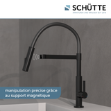 Robinet Douchette Schütte MIAMI noir mat