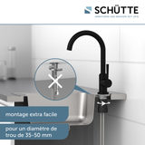 Robinet cuisine Schütte CORNWALL noir