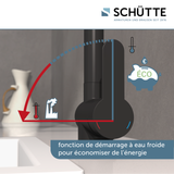 Robinet Douchette Schütte LONDON noir mat