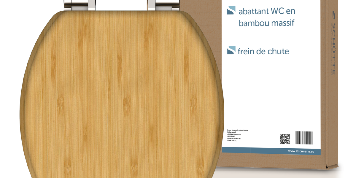 Abattant WC bambou – Naturel résistant • Cuisissimo