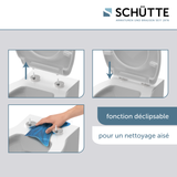 Abattant WC ovale en duroplast FLOWER IN THE WIND avec frein de chute