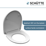 Abattant WC en duroplast gloss MAGIC LIGHT avec frein de chute Turquoise