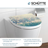 Abattant WC en duroplast gloss MAGIC LIGHT avec frein de chute Turquoise