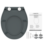 Abattant WC extra fin en duroplast SLIM avec frein de chute Anthracite