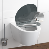 Abattant WC extra fin en duroplast SLIM avec frein de chute Anthracite