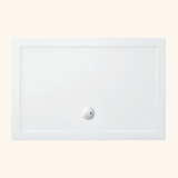 Receveur de douche extra-plat 120x80 cm Blanc - Antidérapant Classe C - Acrylique renforcé acier - Fabriqué en Suisse