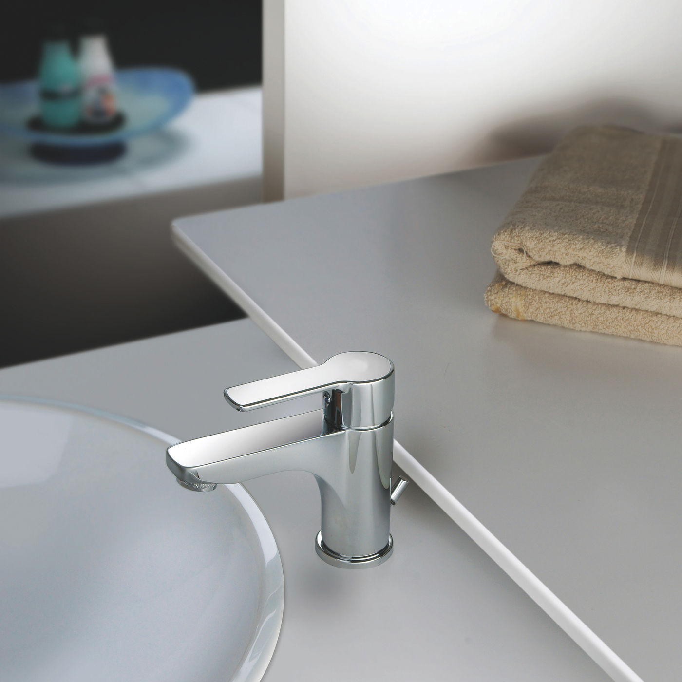 Robinet salle de bain FJORD chromé - robinet pour lavabo de salle de bain