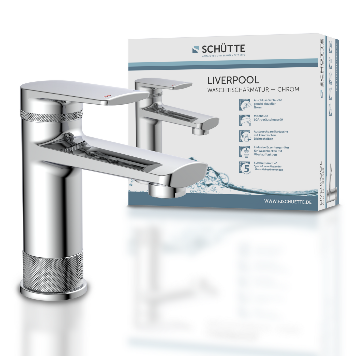 Robinet salle de bain Schütte LIVERPOOL chromé