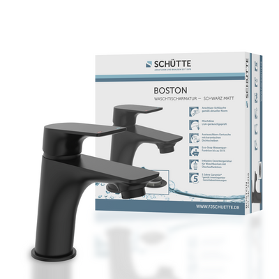Robinet salle de bain Schütte BOSTON noir mat