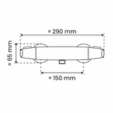 Mitigeur de douche thermostatique T1 chromé