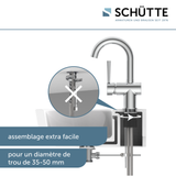 Robinet salle de bain Schütte CORNWALL chromé