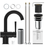 Robinet salle de bain Schütte CORNWALL noir mat