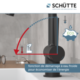 Robinet salle de bain Schütte CORNWALL noir mat