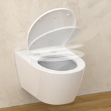 Abattant WC ovale en duroplast blanc avec frein de chute ALMA