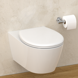 Abattant WC ovale en duroplast blanc avec frein de chute ALMA
