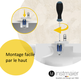 Abattant WC ovale en duroplast noir avec frein de chute - BLACK