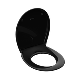 Abattant WC ovale en duroplast noir avec frein de chute ALMA