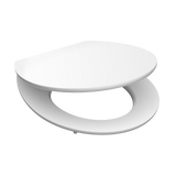 Abattant WC ovale en MDF blanc avec frein de chute