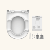 Abattant WC Schütte en duroplast Blanc avec Frein de Chute