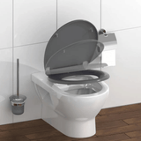Abattant WC Schütte en duroplast Gris avec Frein de Chute