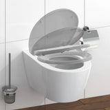Abattant WC Schütte GREY en duroplast Gris avec Frein de Chute