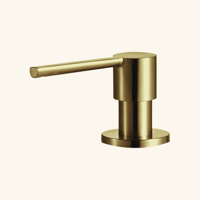 Distributeur savon cuisine encastrable Luisina inox doré