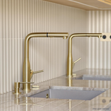 Robinet douchette Luisina inox doré ARCHIE