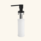 Distributeur savon cuisine encastrable Luisina inox revêtement PVD noir mat