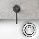 Distributeur savon cuisine encastrable Luisina inox revêtement PVD noir mat