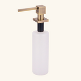 Distributeur savon carré encastrable Helika vieux bronze