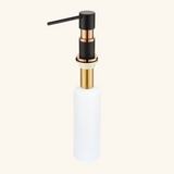 Distributeur savon cuisine encastrable Helika cuivre et noir